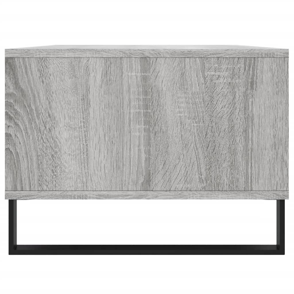 Table basse Sonoma gris 90x50x36,5 cm Bois d'ingénierie - XIOS