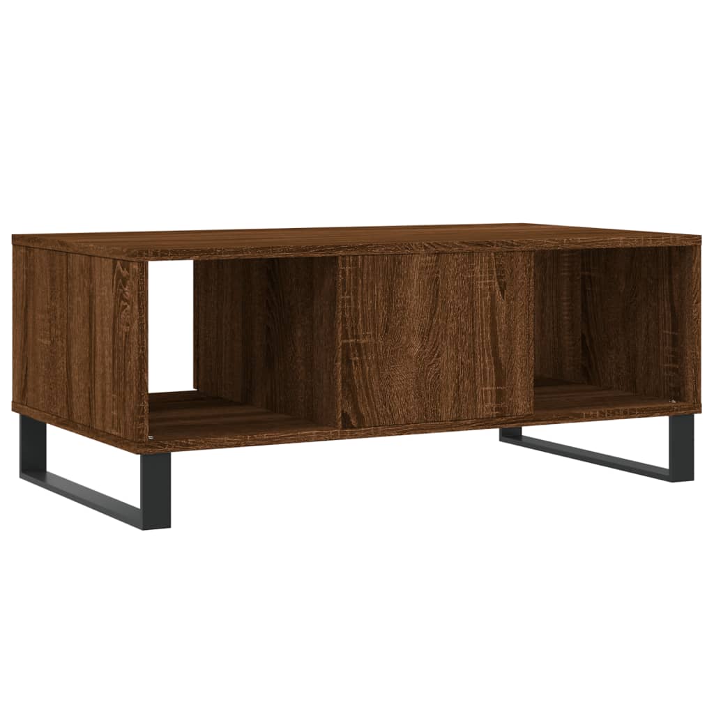 Table basse Chêne marron 90x50x36,5 cm Bois d'ingénierie - XIOS