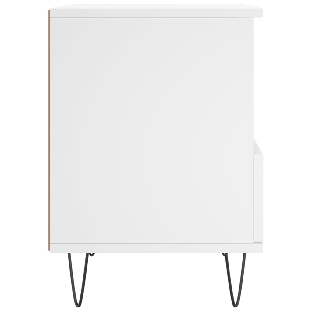 Table de chevet Blanc 40x35x50 cm Bois d’ingénierie - XIOS