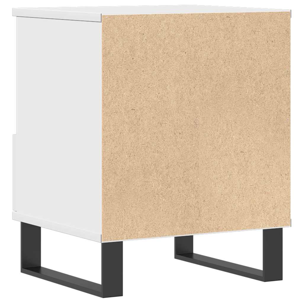 Tables de chevet 2 pcs blanc 40x35x50 cm bois d’ingénierie - XIOS