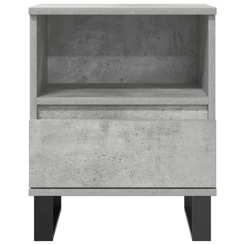 Table de chevet gris béton 40x35x50 cm bois d’ingénierie - XIOS