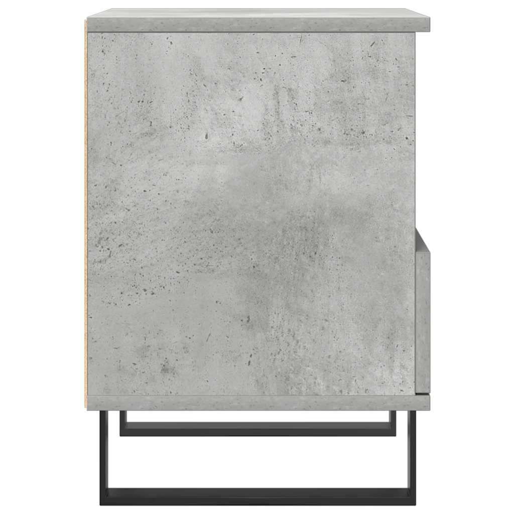 Table de chevet gris béton 40x35x50 cm bois d’ingénierie - XIOS
