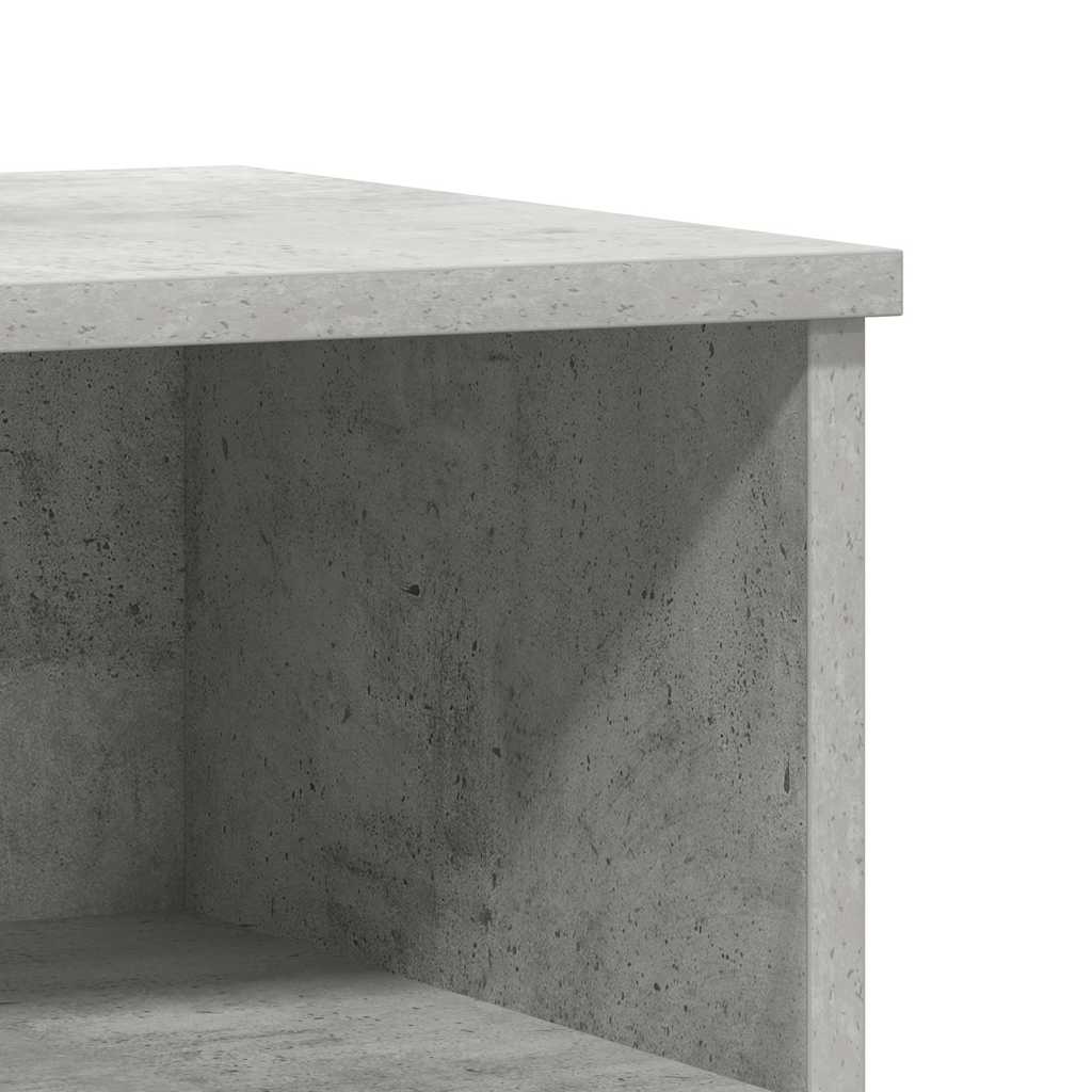 Table de chevet gris béton 40x35x50 cm bois d’ingénierie - XIOS