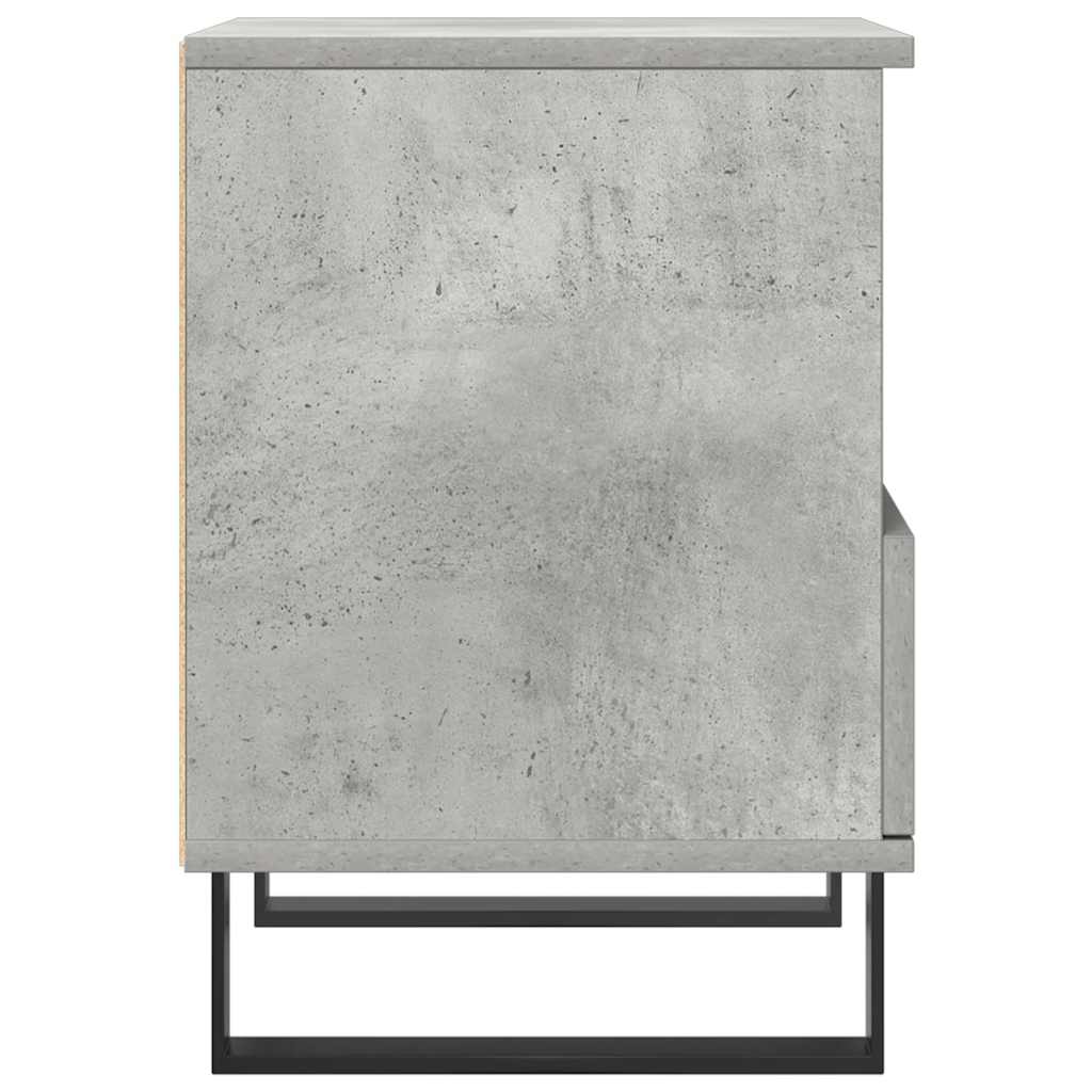 Tables de chevet 2 pcs gris béton 40x35x50 cm bois d’ingénierie - XIOS