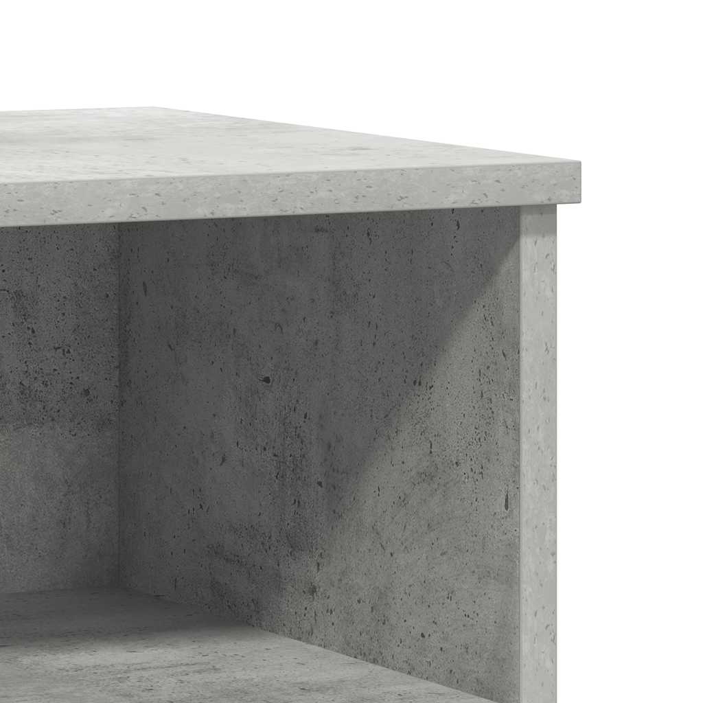 Tables de chevet 2 pcs gris béton 40x35x50 cm bois d’ingénierie - XIOS