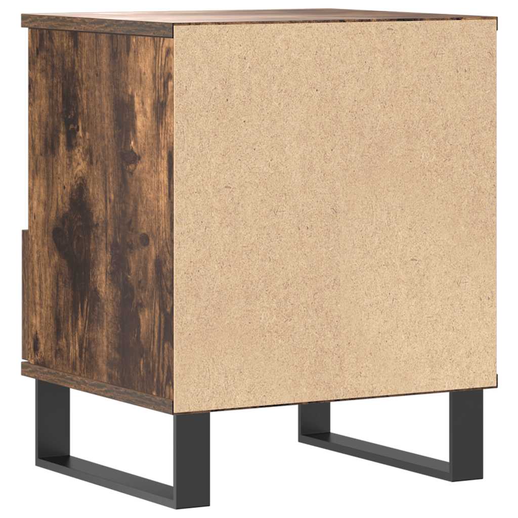 Tables de chevet 2 pcs chêne fumé 40x35x50 cm bois ingénierie - XIOS
