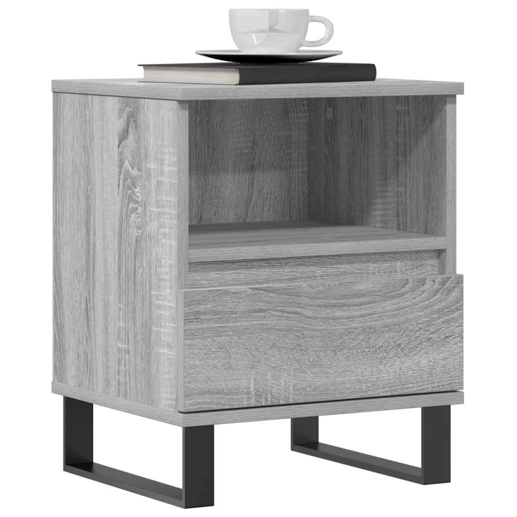 Tables de chevet 2 pcs sonoma gris 40x35x50 cm bois ingénierie - XIOS