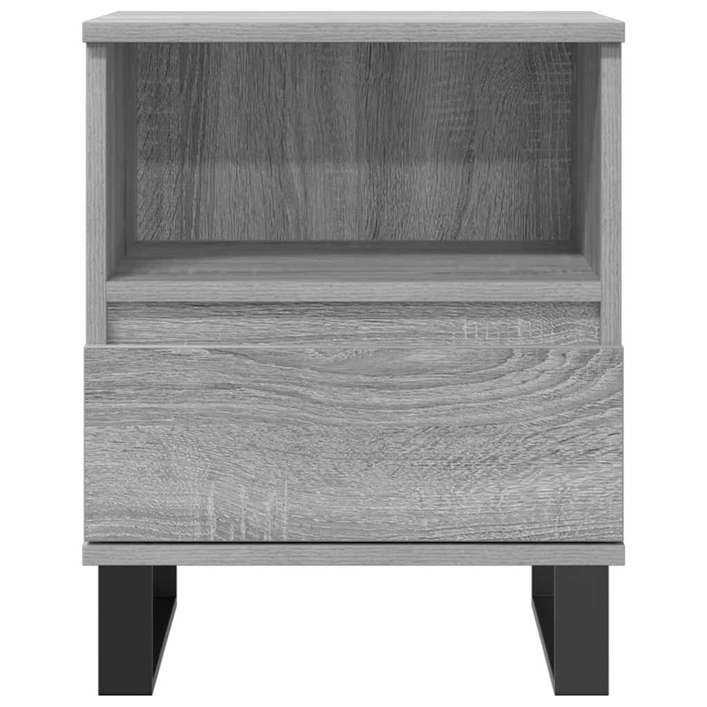 Tables de chevet 2 pcs sonoma gris 40x35x50 cm bois ingénierie - XIOS