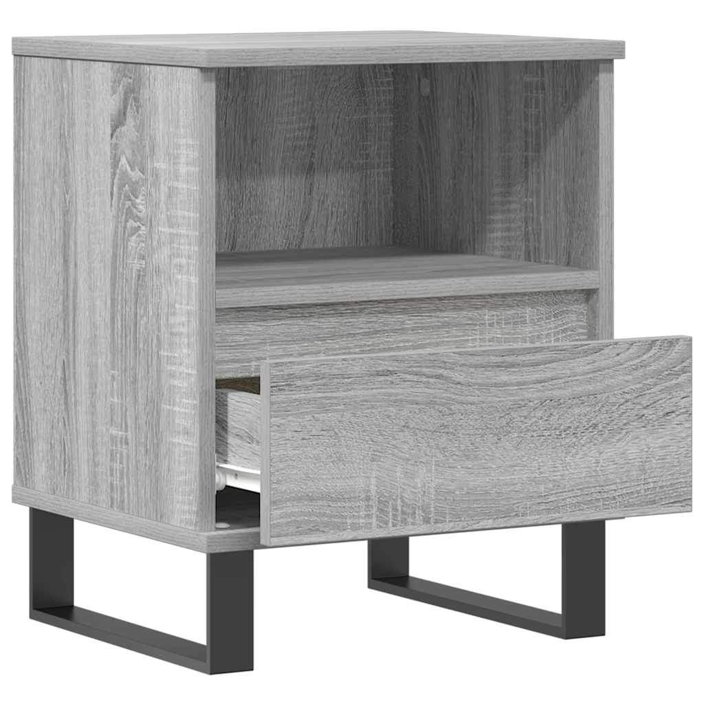 Tables de chevet 2 pcs sonoma gris 40x35x50 cm bois ingénierie - XIOS