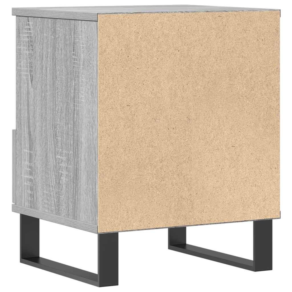 Tables de chevet 2 pcs sonoma gris 40x35x50 cm bois ingénierie - XIOS