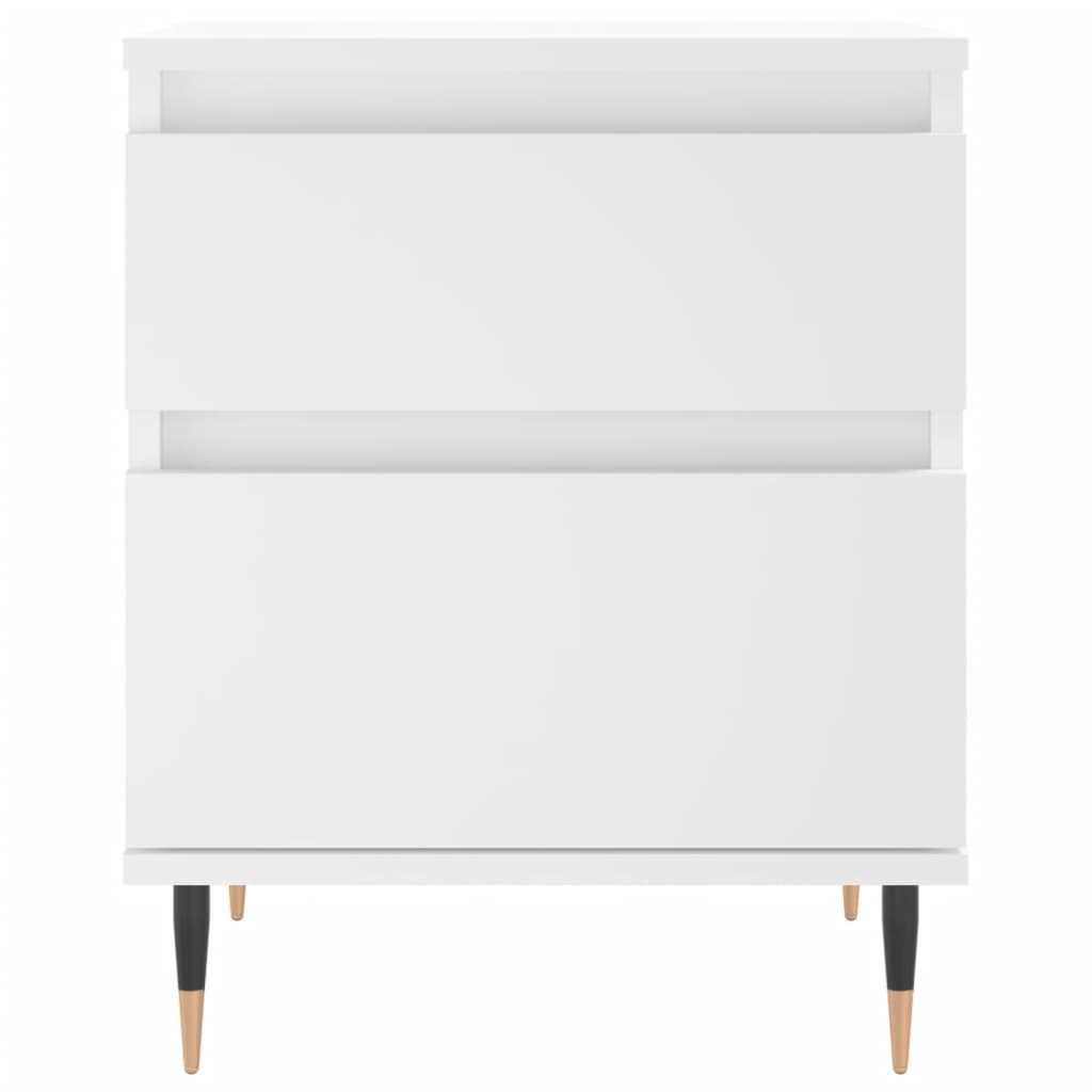 Table de chevet Blanc 40x35x50 cm Bois d’ingénierie - XIOS