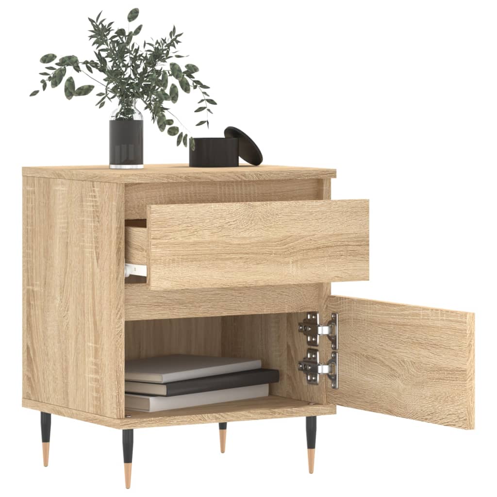 Tables de chevet 2 pcs chêne sonoma 40x35x50 cm bois ingénierie - XIOS