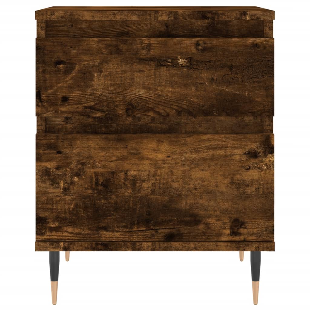 Tables de chevet 2 pcs chêne fumé 40x35x50 cm bois ingénierie - XIOS