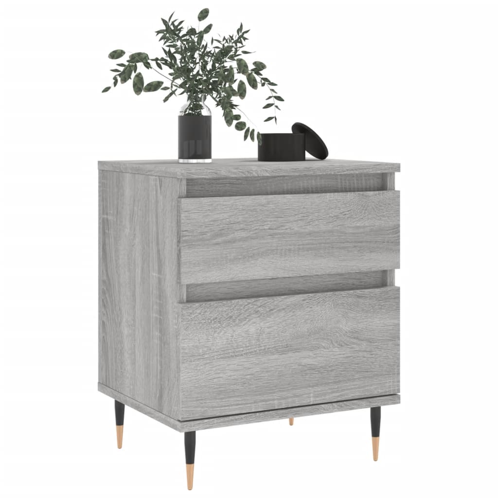 Tables de chevet 2 pcs sonoma gris 40x35x50 cm bois ingénierie - XIOS