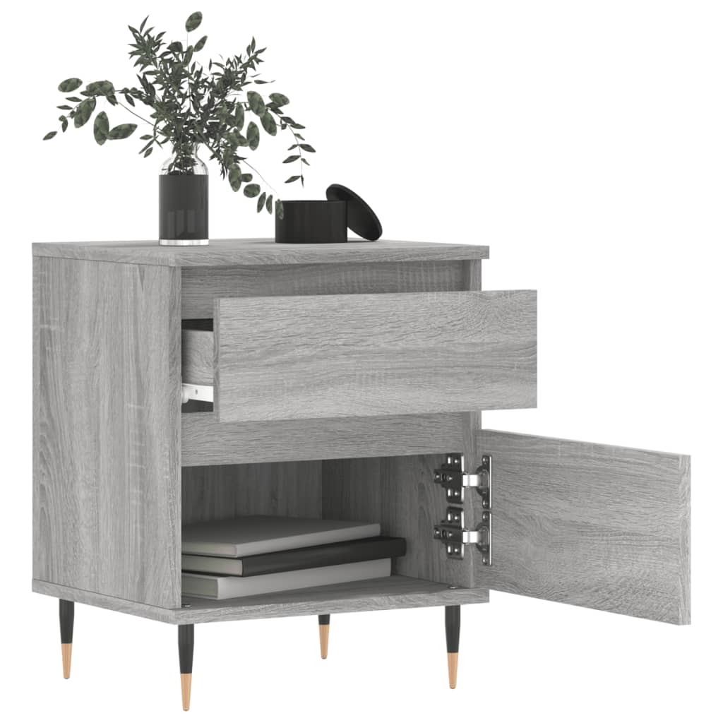 Tables de chevet 2 pcs sonoma gris 40x35x50 cm bois ingénierie - XIOS