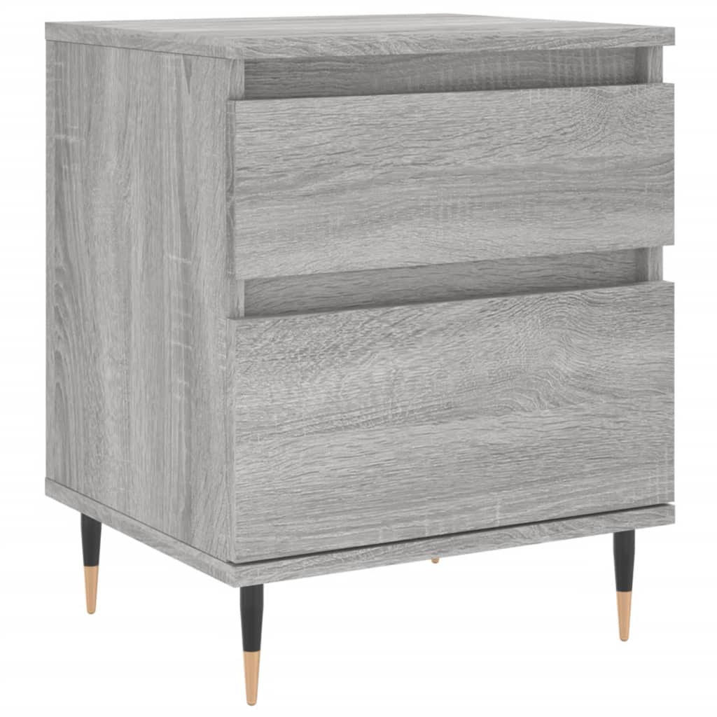 Tables de chevet 2 pcs sonoma gris 40x35x50 cm bois ingénierie - XIOS