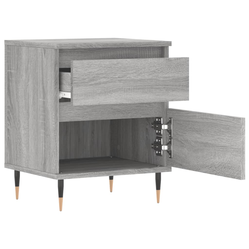 Tables de chevet 2 pcs sonoma gris 40x35x50 cm bois ingénierie - XIOS