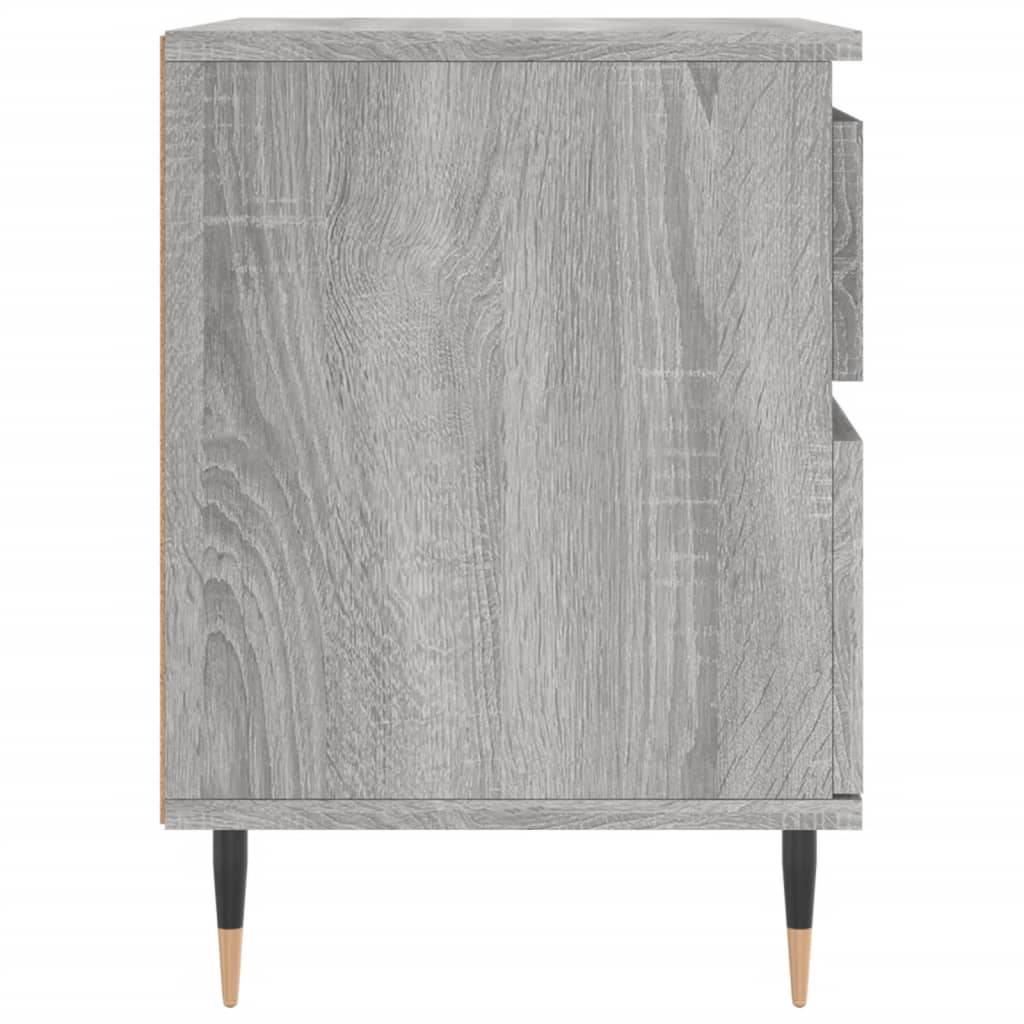 Tables de chevet 2 pcs sonoma gris 40x35x50 cm bois ingénierie - XIOS