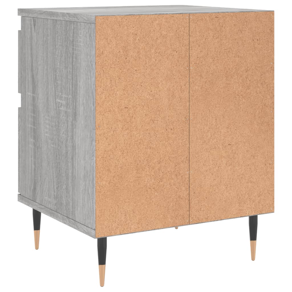 Tables de chevet 2 pcs sonoma gris 40x35x50 cm bois ingénierie - XIOS