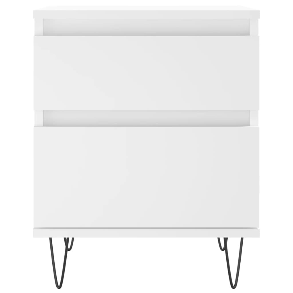Tables de chevet 2 pcs blanc 40x35x50 cm bois d’ingénierie - XIOS
