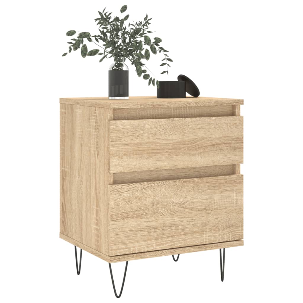 Table de chevet chêne sonoma 40x35x50 cm bois d’ingénierie - XIOS