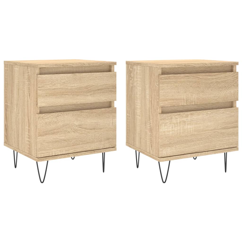 Tables de chevet 2 pcs chêne sonoma 40x35x50 cm bois ingénierie - XIOS