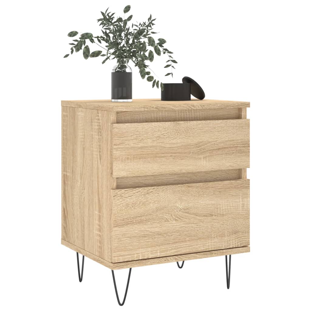Tables de chevet 2 pcs chêne sonoma 40x35x50 cm bois ingénierie - XIOS