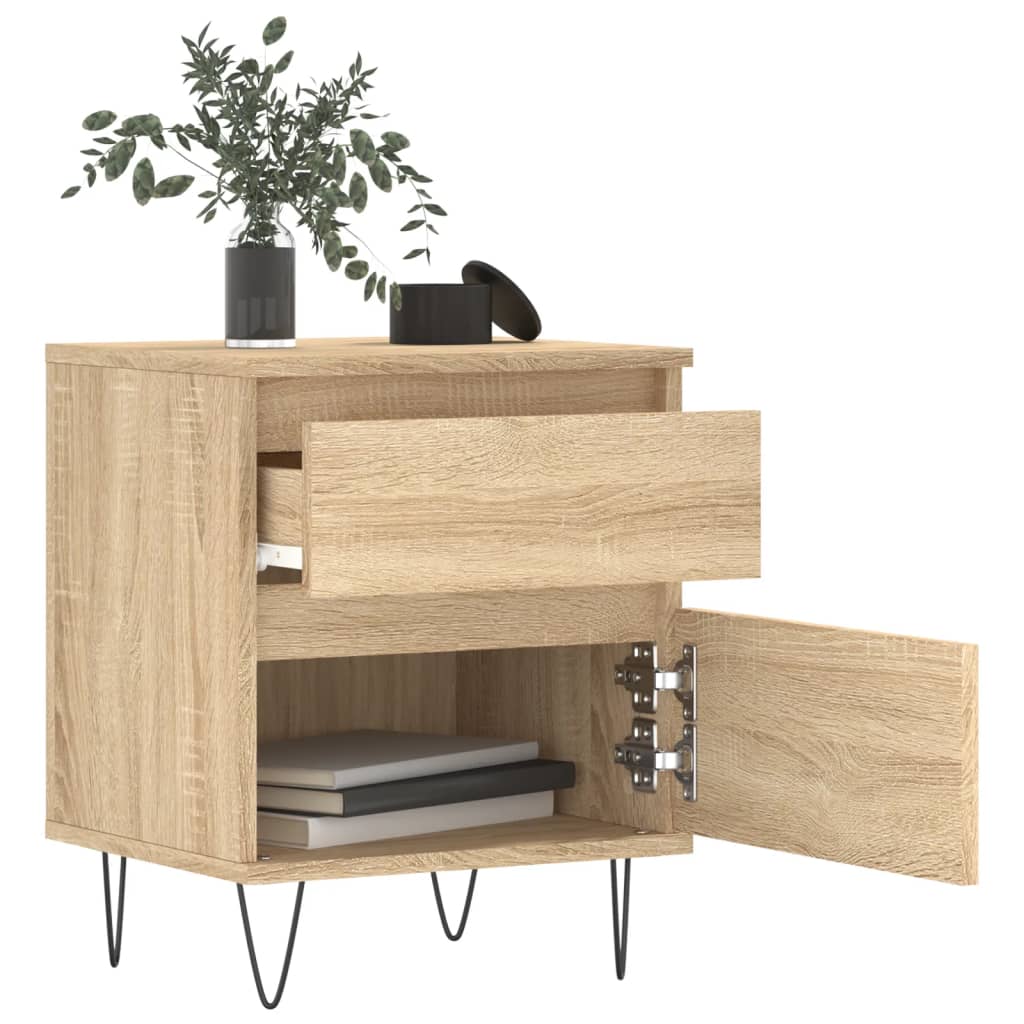Tables de chevet 2 pcs chêne sonoma 40x35x50 cm bois ingénierie - XIOS