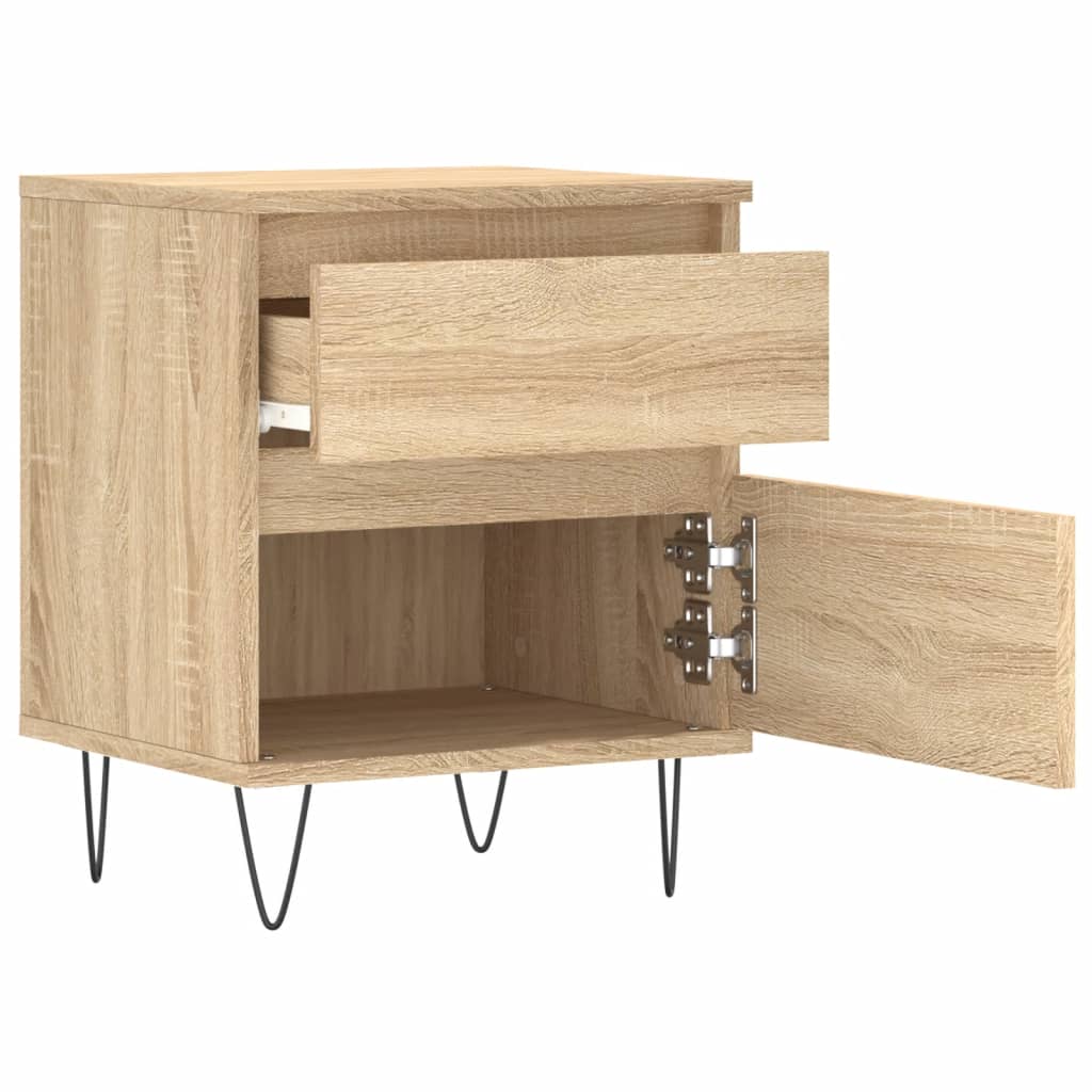 Tables de chevet 2 pcs chêne sonoma 40x35x50 cm bois ingénierie - XIOS