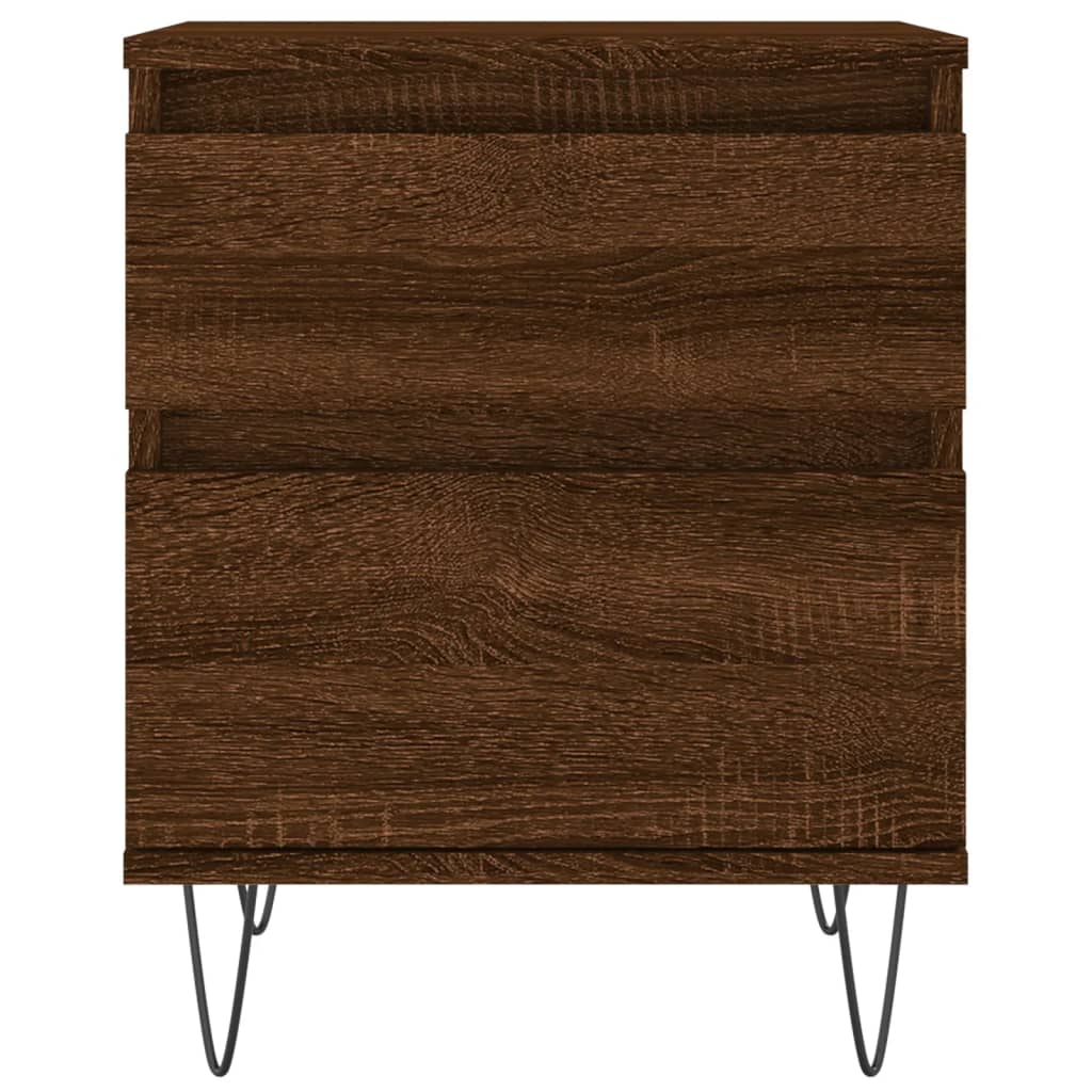 Tables de chevet 2 pcs chêne marron 40x35x50 cm bois ingénierie - XIOS