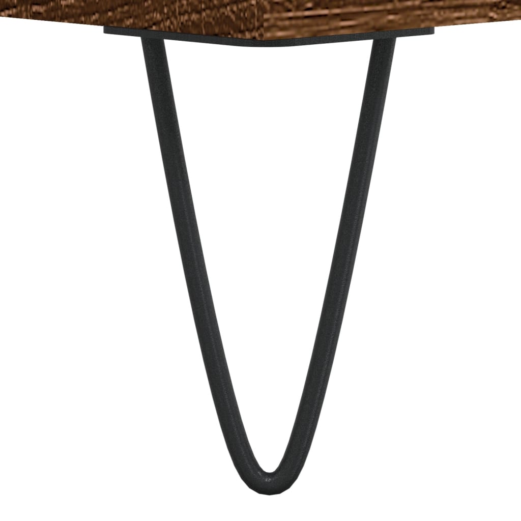 Tables de chevet 2 pcs chêne marron 40x35x50 cm bois ingénierie - XIOS