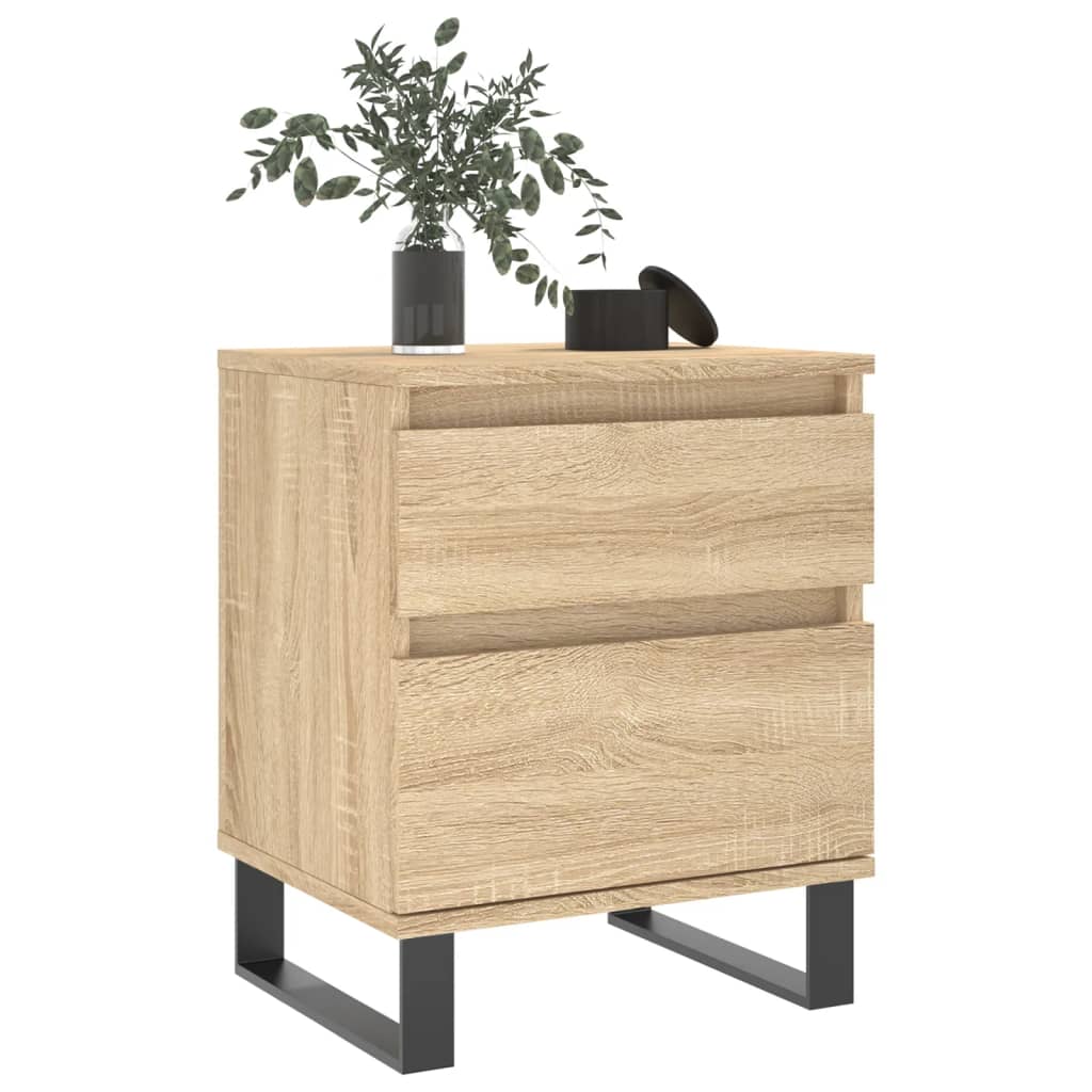 Table de chevet chêne sonoma 40x35x50 cm bois d’ingénierie - XIOS