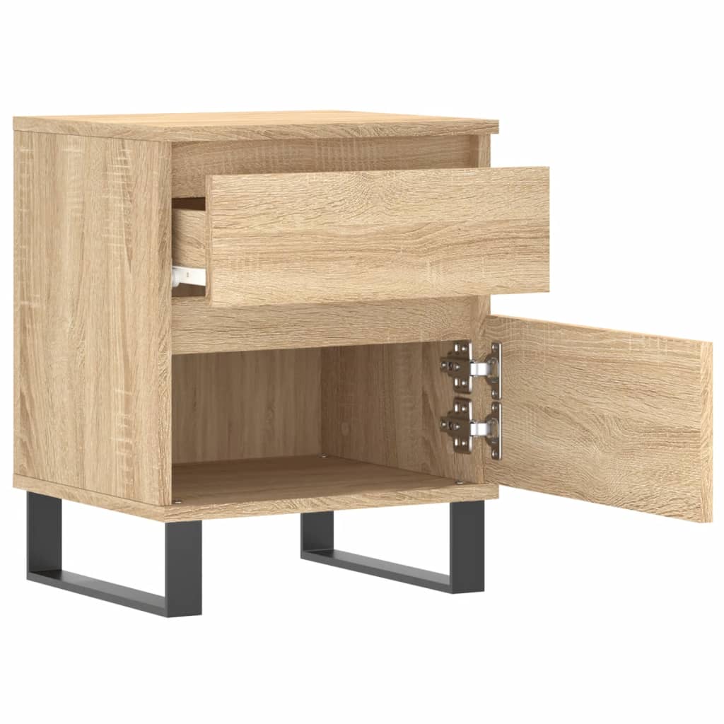 Table de chevet chêne sonoma 40x35x50 cm bois d’ingénierie - XIOS