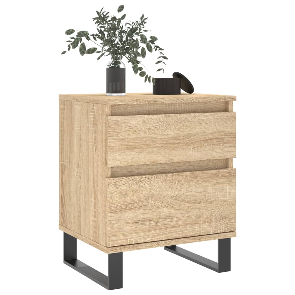 Tables de chevet 2 pcs chêne sonoma 40x35x50 cm bois ingénierie - XIOS