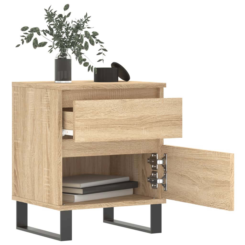 Tables de chevet 2 pcs chêne sonoma 40x35x50 cm bois ingénierie - XIOS