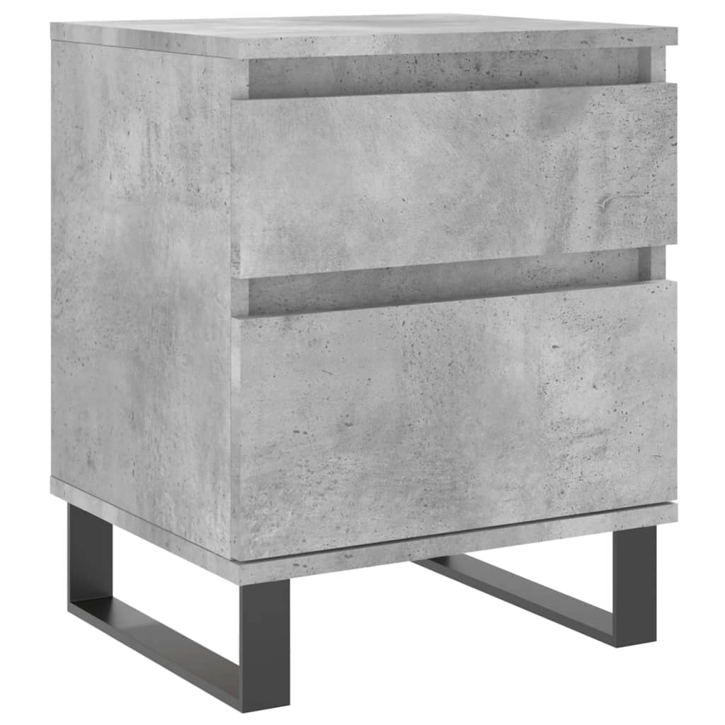 Table de chevet gris béton 40x35x50 cm bois d’ingénierie - XIOS