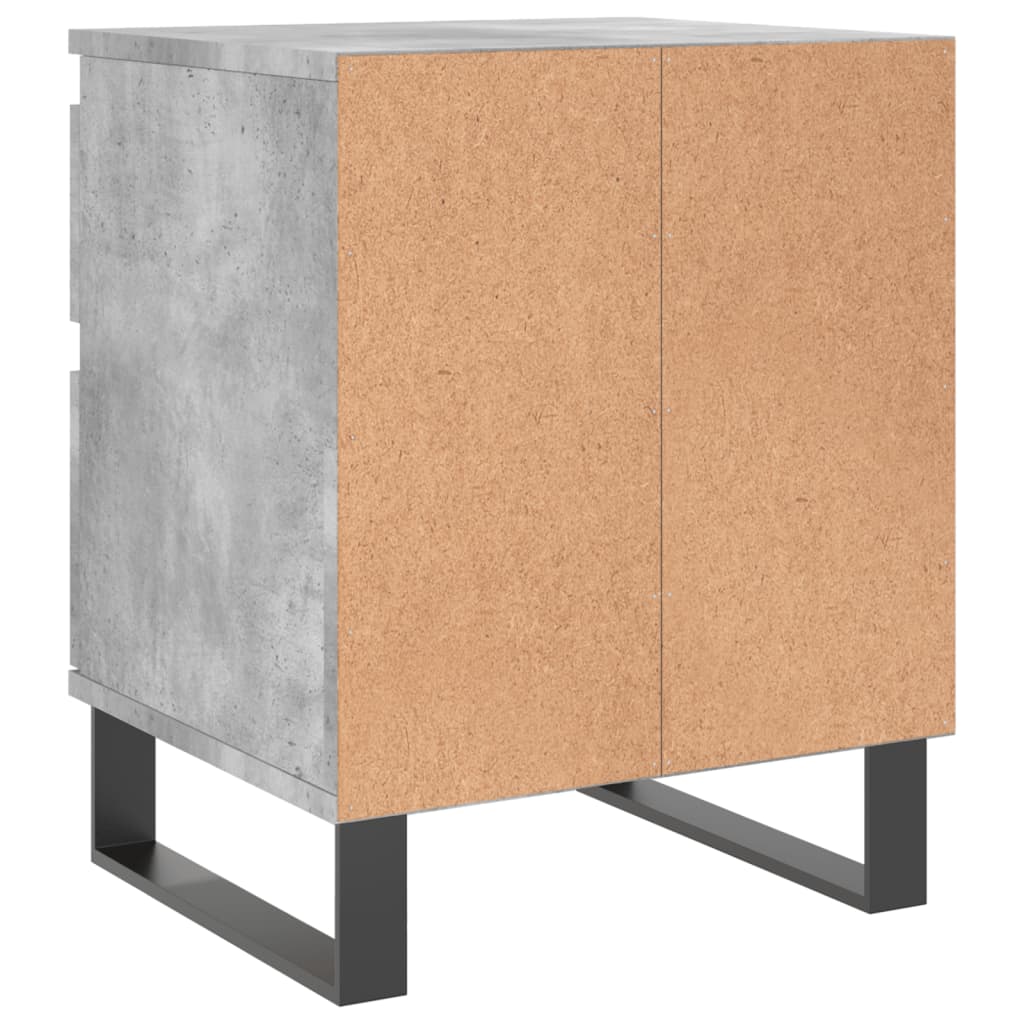 Table de chevet gris béton 40x35x50 cm bois d’ingénierie - XIOS