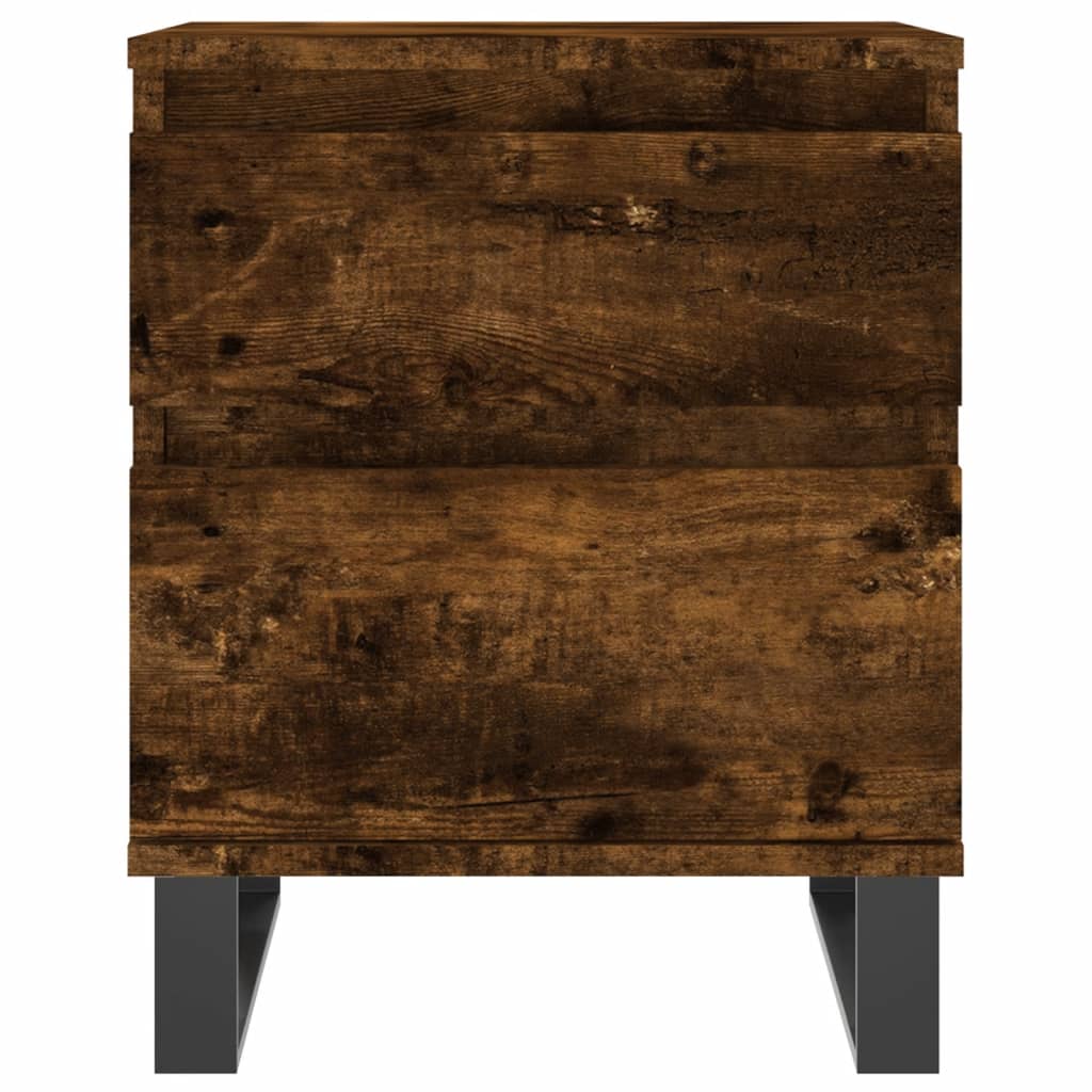 Tables de chevet 2 pcs chêne fumé 40x35x50 cm bois ingénierie - XIOS