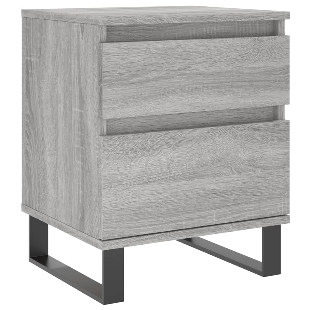 Table de chevet sonoma gris 40x35x50 cm bois d’ingénierie - XIOS
