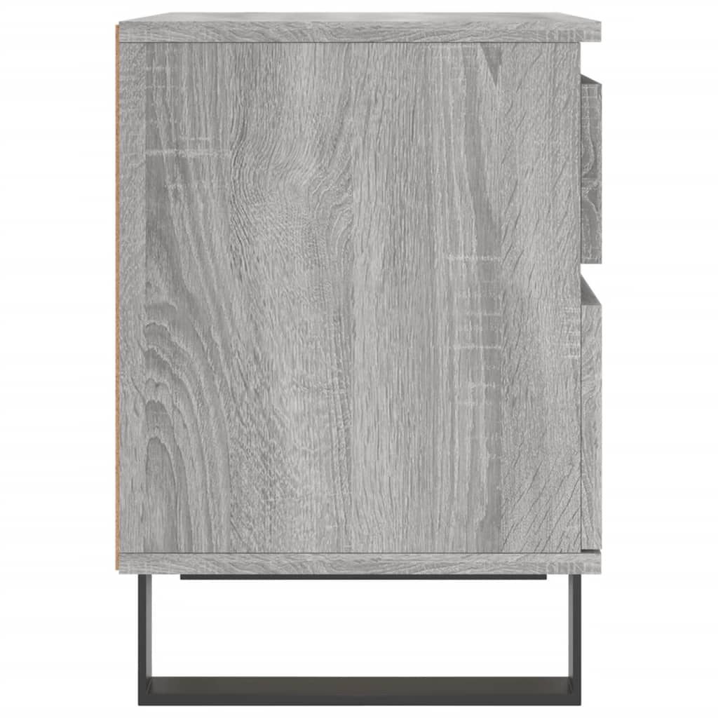 Table de chevet sonoma gris 40x35x50 cm bois d’ingénierie - XIOS