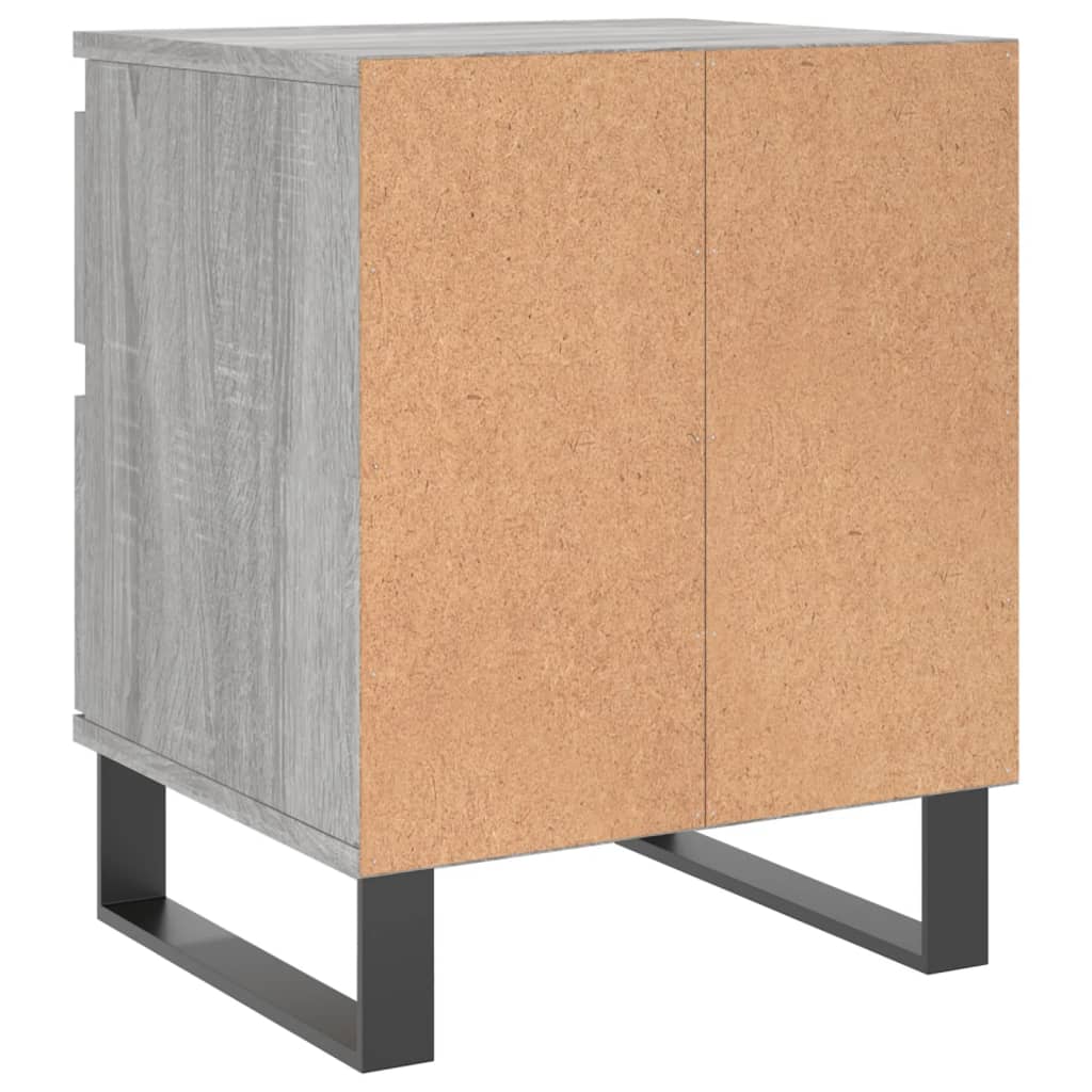 Table de chevet sonoma gris 40x35x50 cm bois d’ingénierie - XIOS