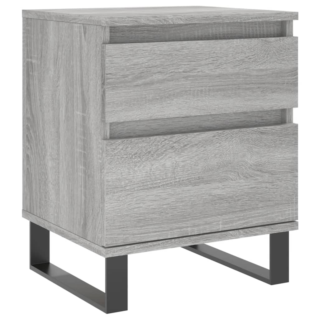 Tables de chevet 2 pcs sonoma gris 40x35x50 cm bois ingénierie - XIOS