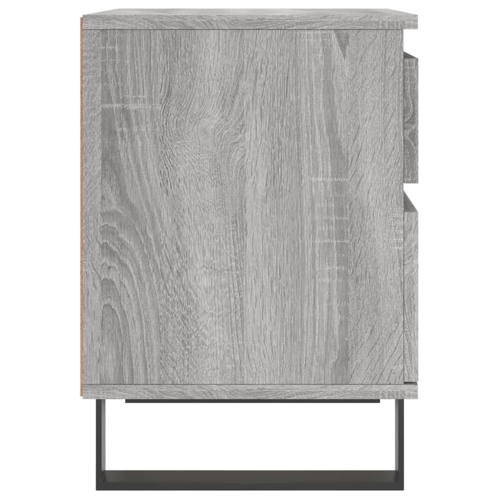 Tables de chevet 2 pcs sonoma gris 40x35x50 cm bois ingénierie - XIOS