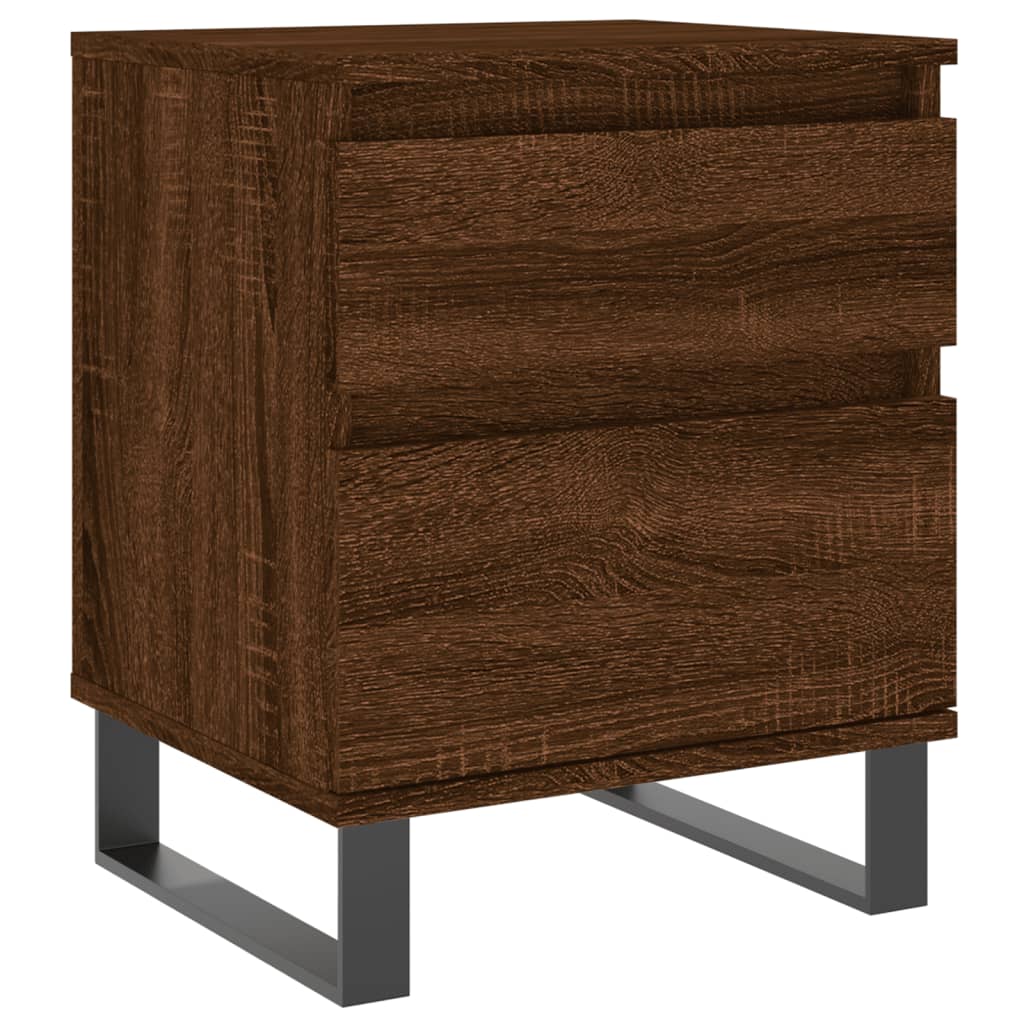 Tables de chevet 2 pcs chêne marron 40x35x50 cm bois ingénierie - XIOS
