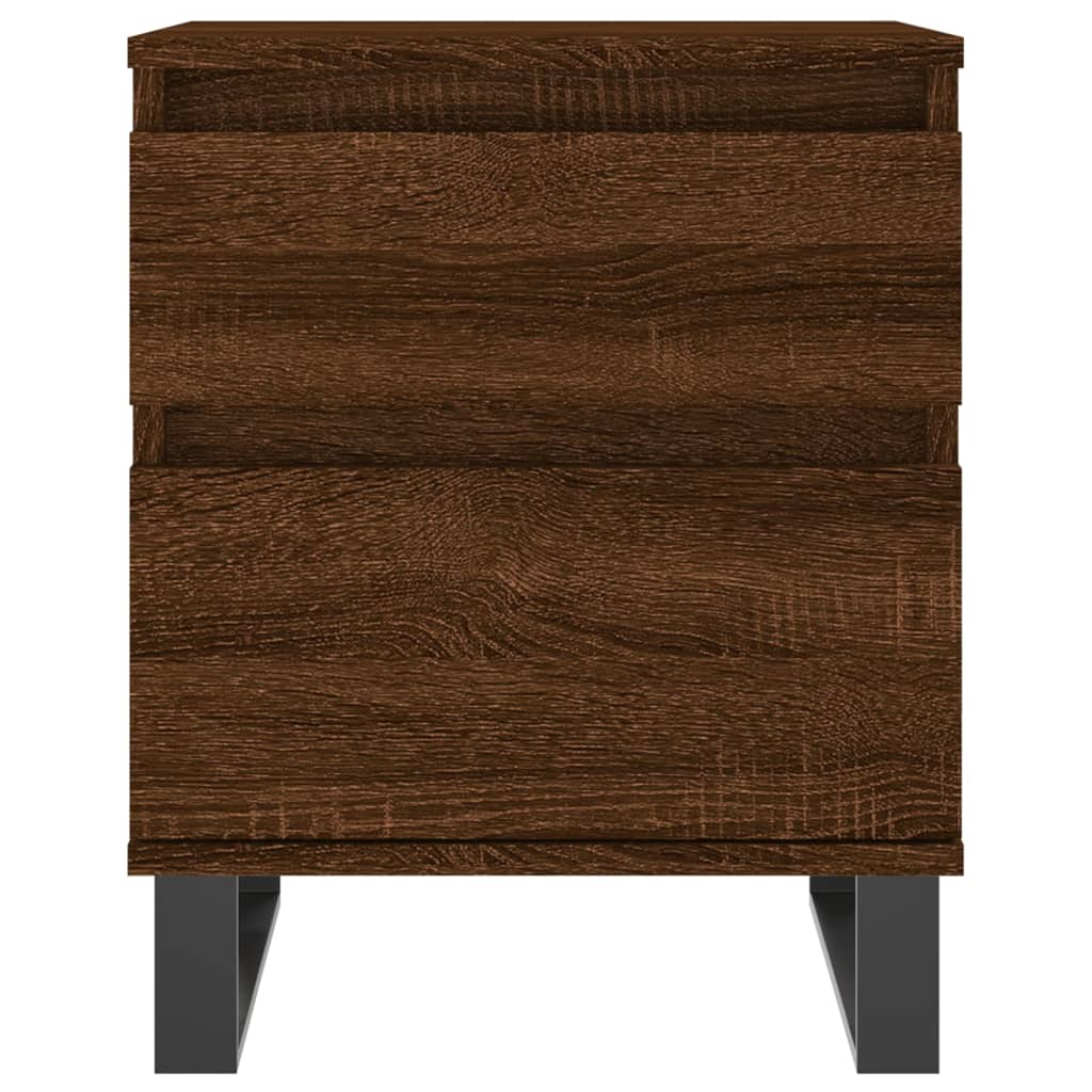 Tables de chevet 2 pcs chêne marron 40x35x50 cm bois ingénierie - XIOS