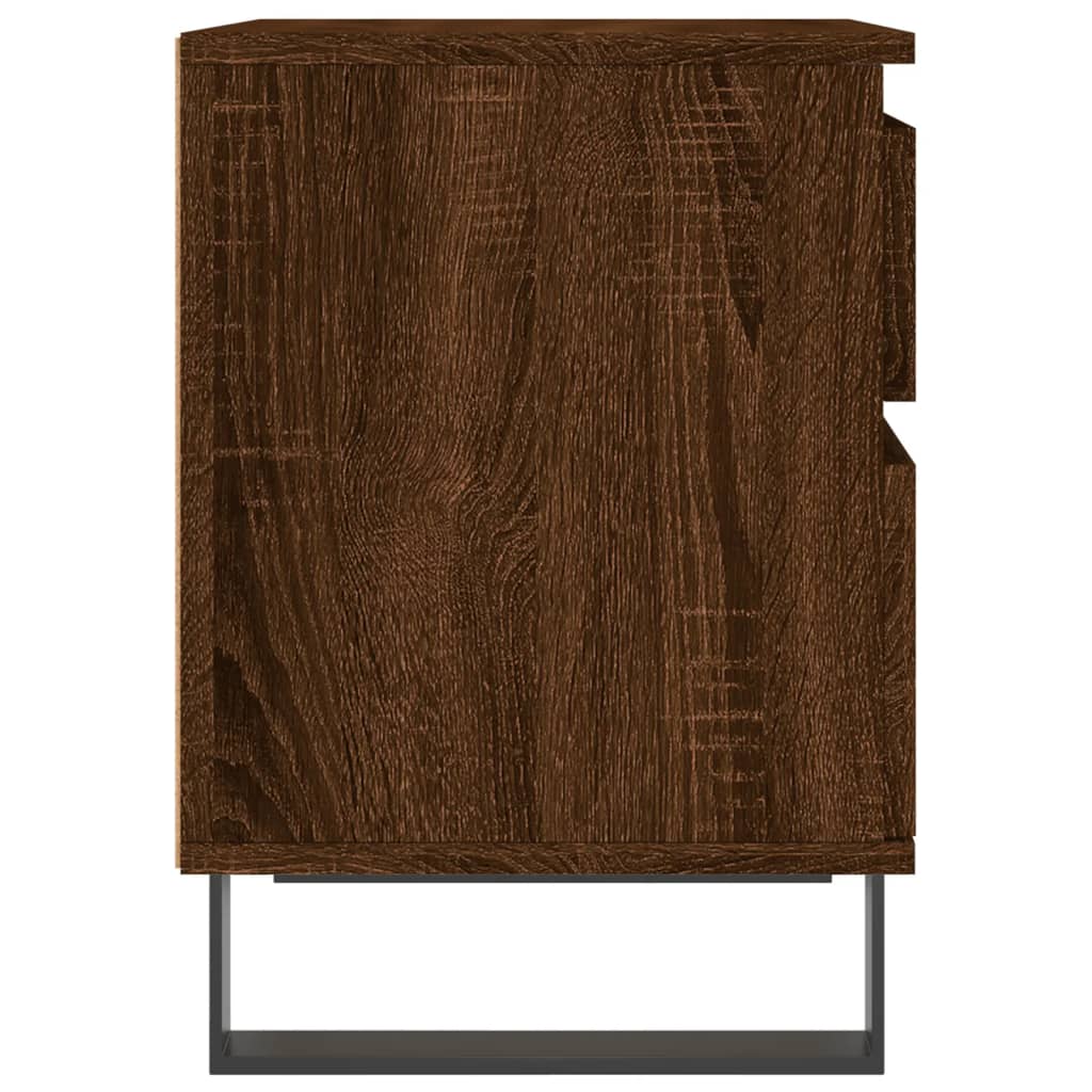 Tables de chevet 2 pcs chêne marron 40x35x50 cm bois ingénierie - XIOS