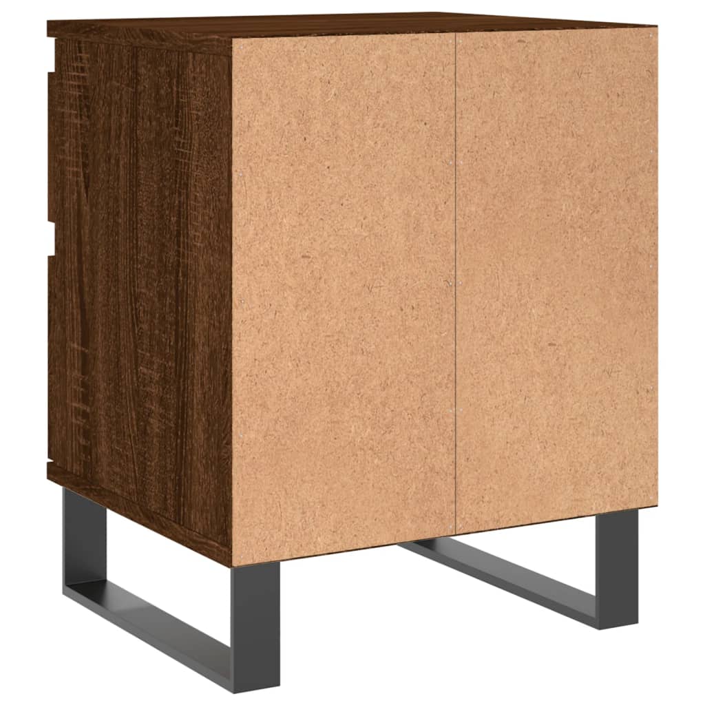 Tables de chevet 2 pcs chêne marron 40x35x50 cm bois ingénierie - XIOS