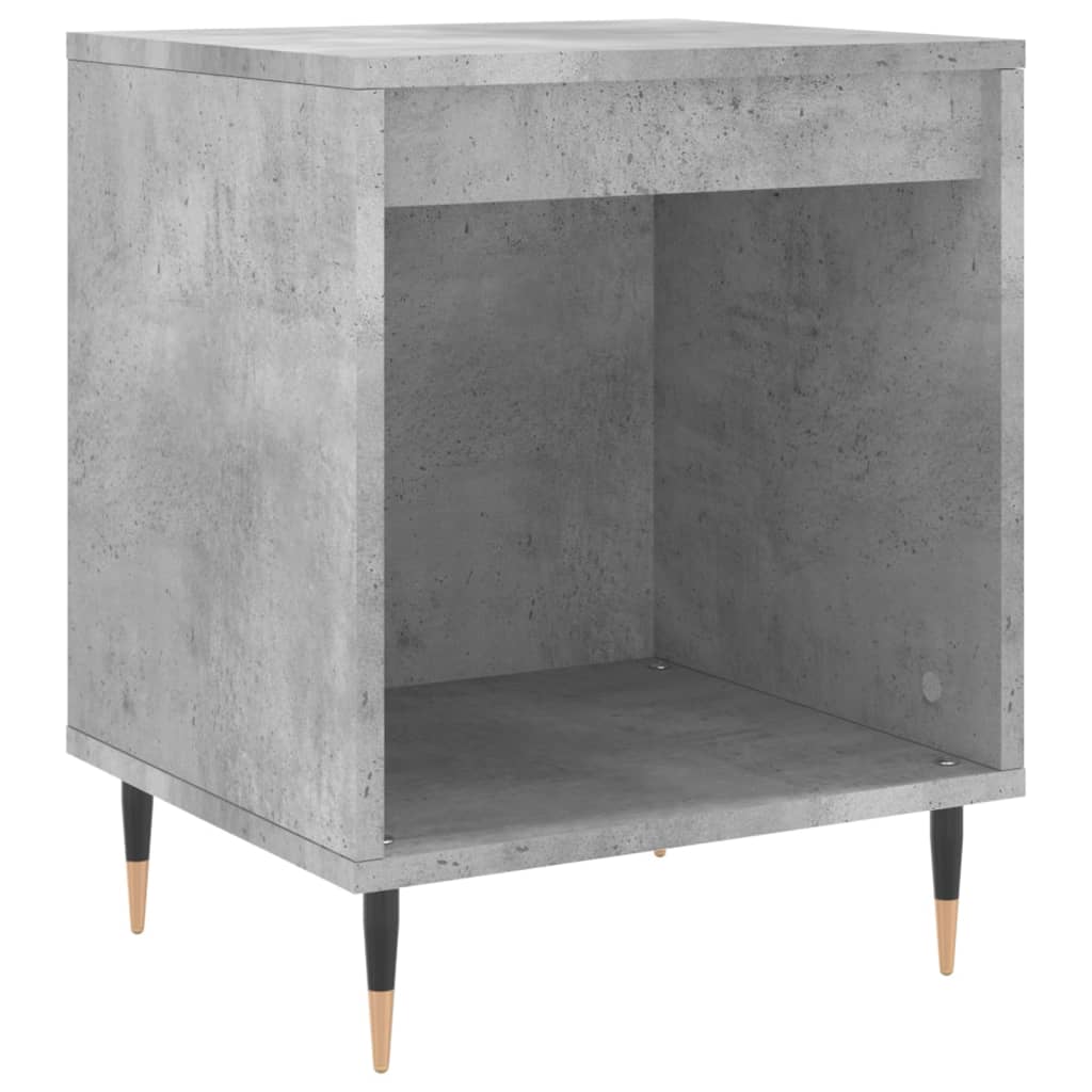 Tables de chevet 2 pcs gris béton 40x35x50 cm bois d’ingénierie - XIOS