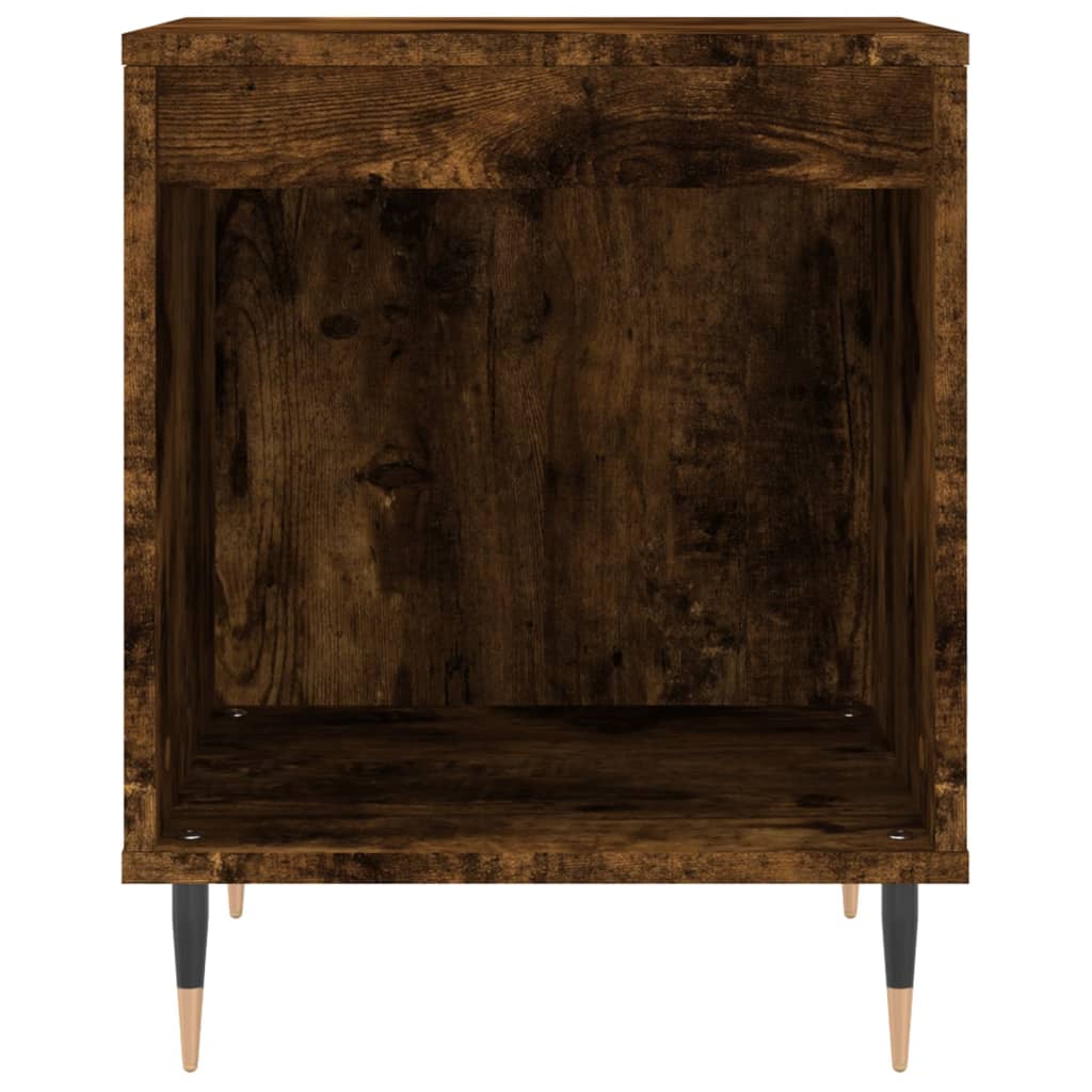 Table de chevet chêne fumé 40x35x50 cm bois d’ingénierie - XIOS