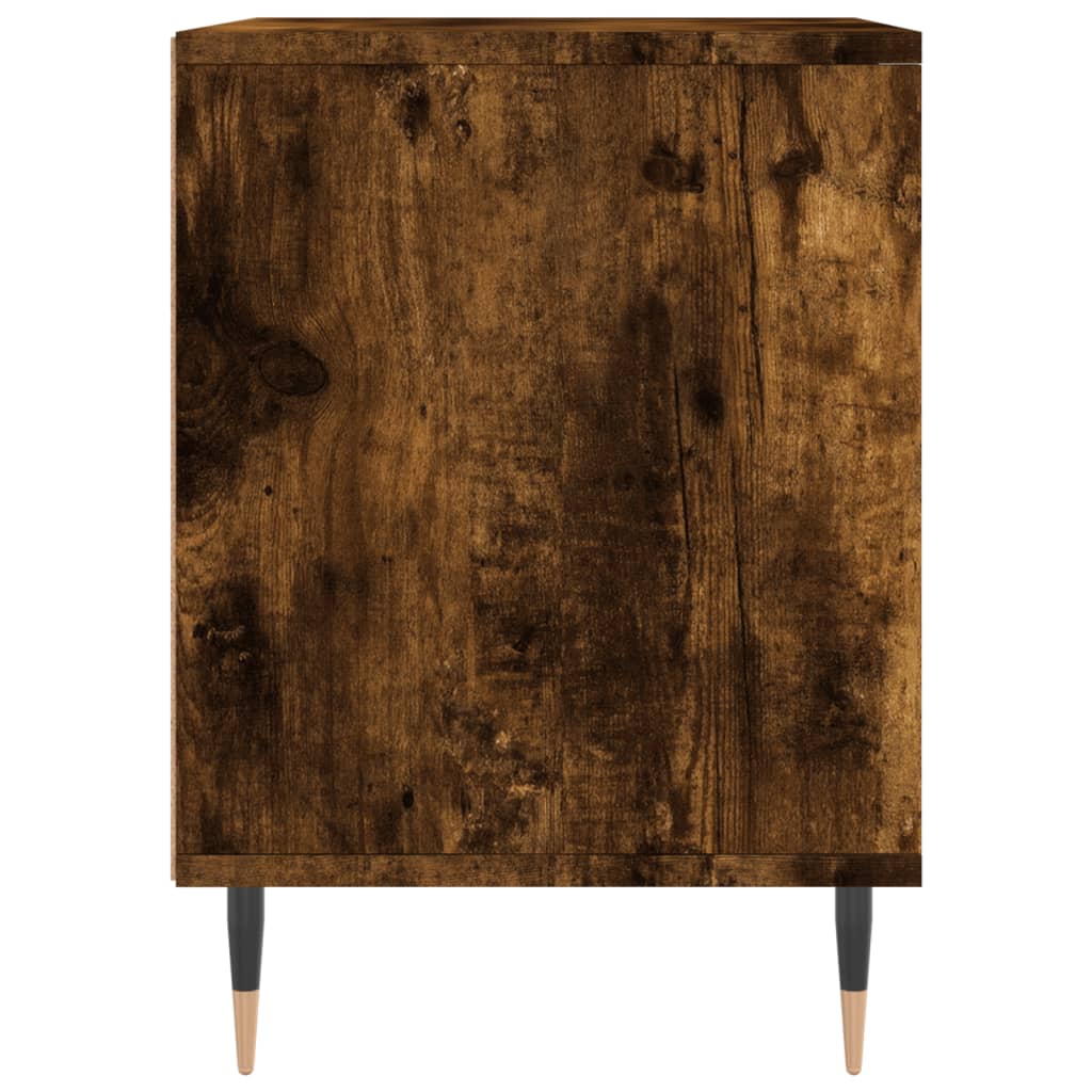 Table de chevet chêne fumé 40x35x50 cm bois d’ingénierie - XIOS